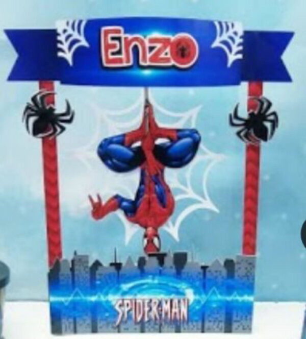 Topo de Bolo Homem Aranha 6 + 4 Arquivos a Sua Escolha