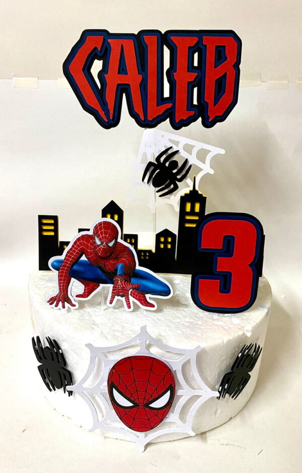 Topo de Bolo Homem Aranha- Arquivo de Corte Digital