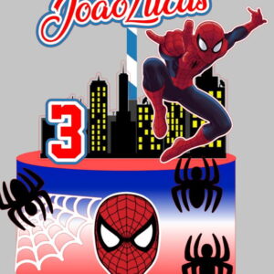 TOPO DE BOLO HOMEM ARANHA (arquivo de corte) DIGITAL STUDIO