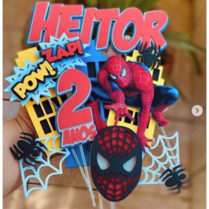 Topo de Bolo Homem Aranha - Arquivo Digital