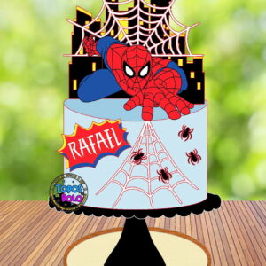 Topo de Bolo Homem Aranha- Arquivo Digital