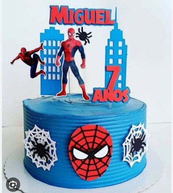 Topo de Bolo Homem Aranha Arquivo Digital