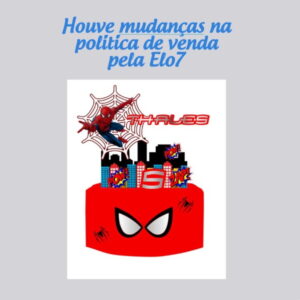 2_topo de Bolo Homem Aranha (arquivo Silhouette Studio)