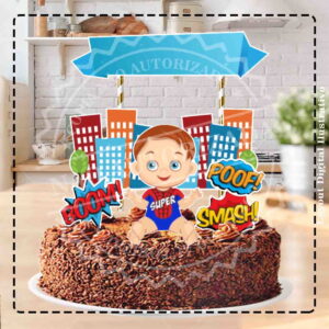 TOPO DE BOLO HOMEM ARANHA BABY 01- ARQUIVO DIGITAL