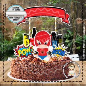 Topo de Bolo Homem Aranha Baby Ref 1149 Arquivo Digital