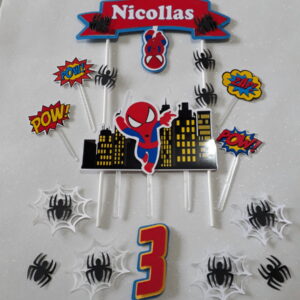 Arquivo digital p/ SILHOUETTE - Topo Bolo Homem Aranha cute
