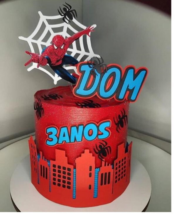 Arquivo de corte Topo de bolo - Homem Aranha