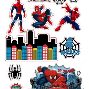 Topo de Bolo Homem Aranha Mesversário (arquivo Digital)