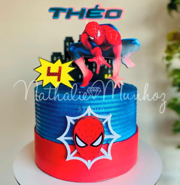 Topo de Bolo - Homem Aranha Spider Man- Arquivo de Corte - Image 2