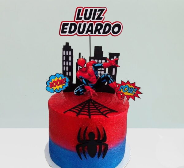 Arquivo de corte Topo de bolo - Homem Aranha