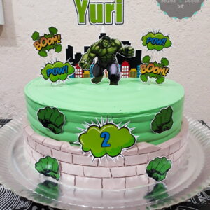Arquivo Digital Topo de Bolo Hulk #1