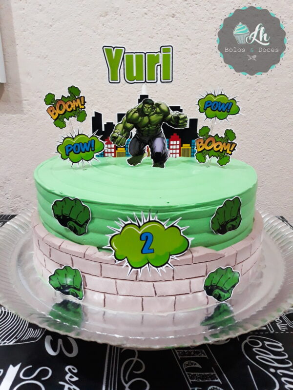 Arquivo Digital Topo de Bolo Hulk #1