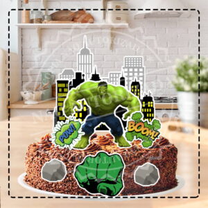 TOPO DE BOLO HULK - ARQUIVO DIGITAL