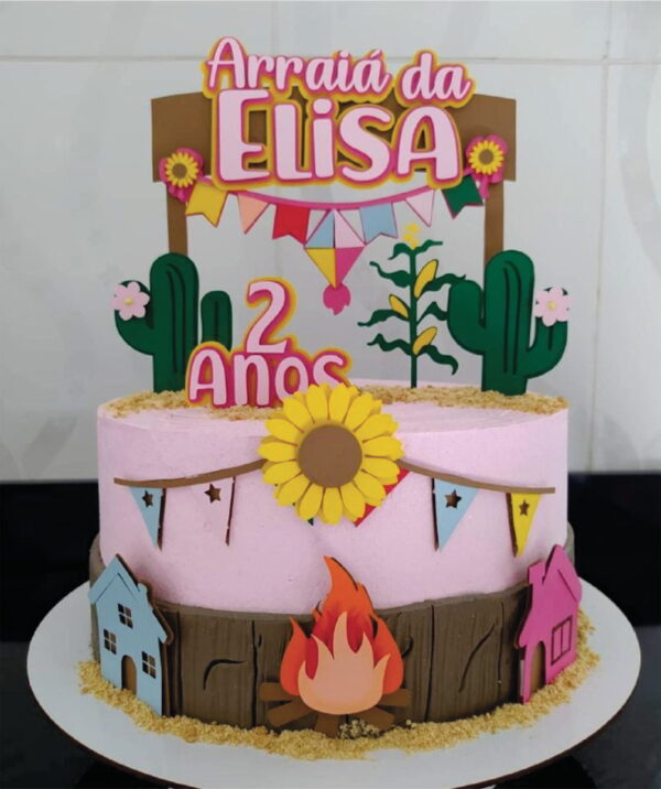 Topo de Bolo Junino Festa Junina Arquivo de Corte