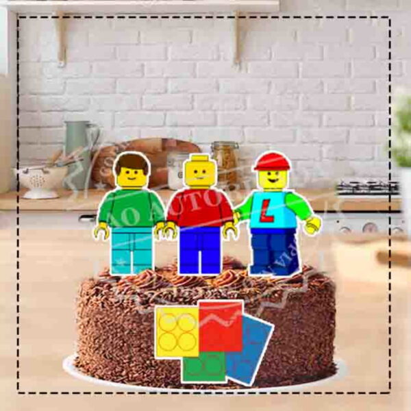 TOPO DE BOLO LEGO - ARQUIVO DIGITAL