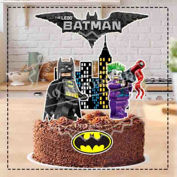 TOPO DE BOLO LEGO BATMAN 1- ARQUIVO DIGITAL