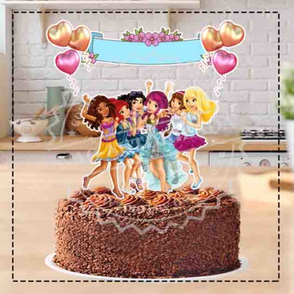 TOPO DE BOLO LEGO FRIENDS 3 - ARQUIVO DIGITAL