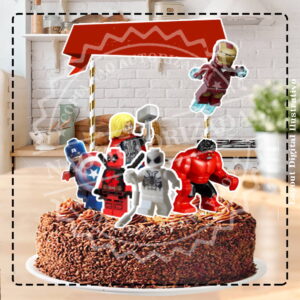 TOPO DE BOLO LEGO MARVEL - ARQUIVO DIGITAL