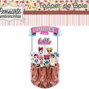 Topo de Bolo LOL