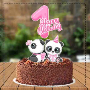TOPO DE BOLO MESVERSARIO PANDA - REF 3688 ARQUIVO DIGITAL