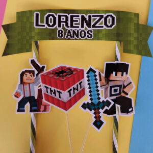 Topo de Bolo Minecraft
