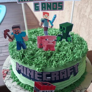 Arquivo de corte Topo de Bolo Minecraft