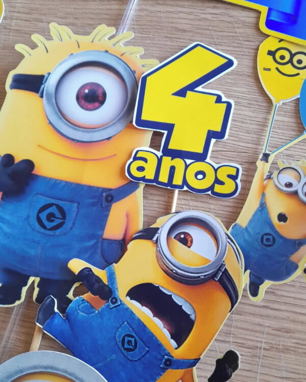 Topo de Bolo Minions - Image 3
