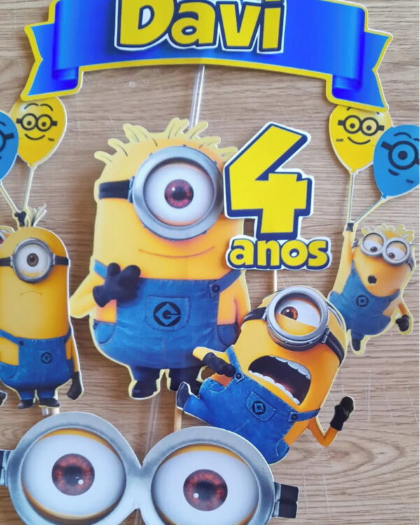 Topo de Bolo Minions - Image 4