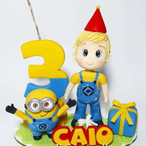 Topo De Bolo Minions Personalizado
