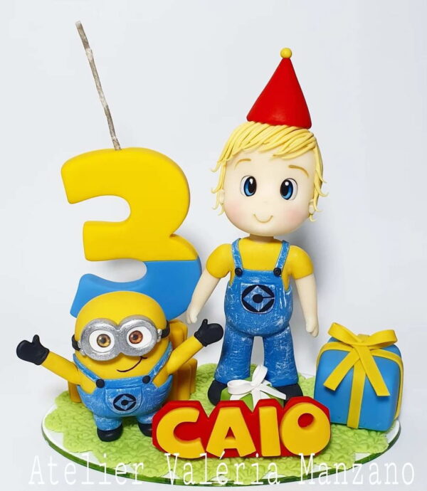 Topo De Bolo Minions Personalizado