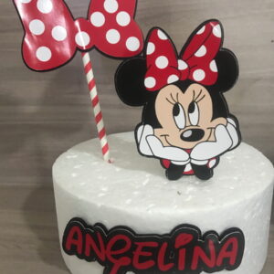 TOPO DE BOLO MINNIE - Arquivo de Corte