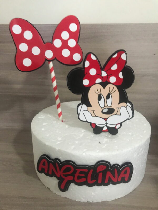 TOPO DE BOLO MINNIE - Arquivo de Corte - Image 2