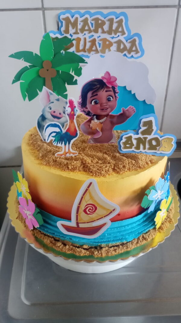 Topo de Bolo Moana Arquivo Digital - Image 2