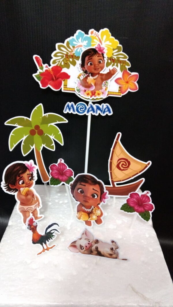 Topo de bolo Moana Baby - arquivo digital