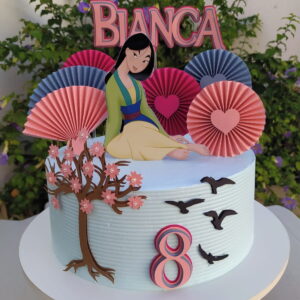 Arquivo de Corte Topo de Bolo "mulan"