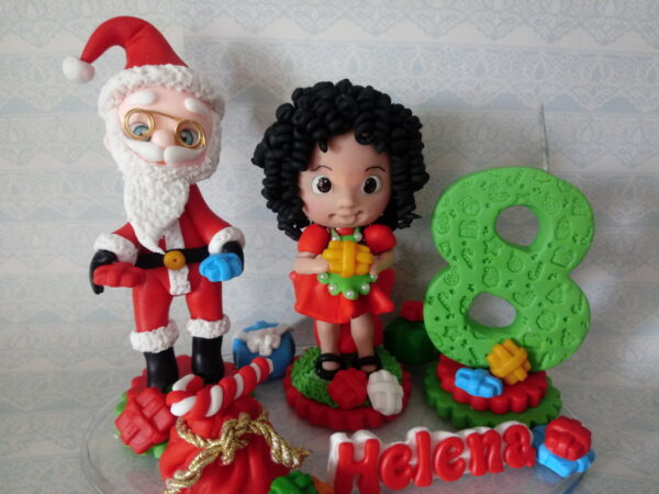 Topo de Bolo Natal da Helena