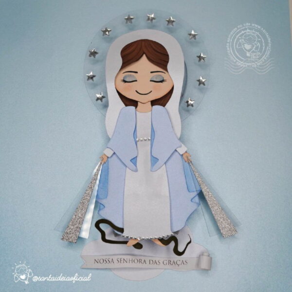 Topo de Bolo Nossa Senhora Das Graças Arquivo de Corte