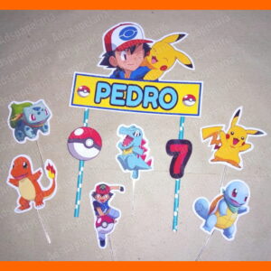 Topo de Bolo Pokemon