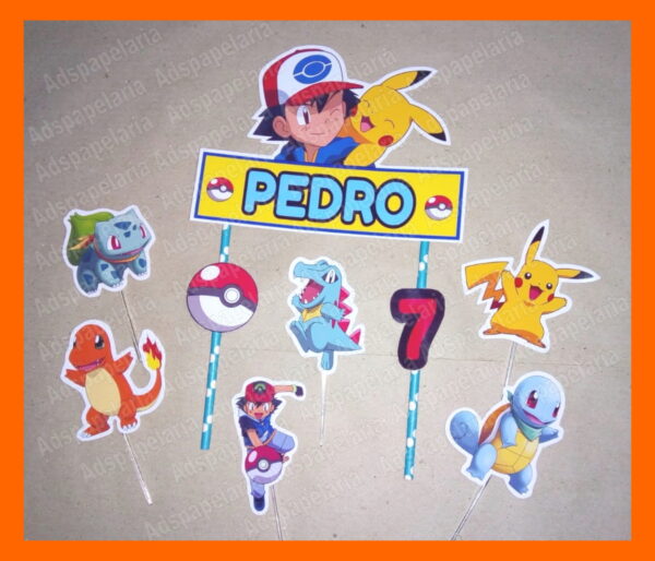 Topo de Bolo Pokemon