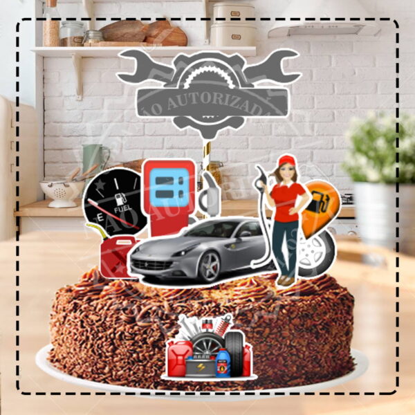 TOPO DE BOLO POSTO DE GASOLINA - ARQUIVO DIGITAL