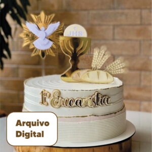 Topo de Bolo Primeira Eucaristia Arquivo de Corte