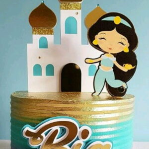 Topo de Bolo Princesa Jasmine Cute+ 4 Arquivos a Sua Escolha