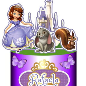 TOPO DE BOLO princesa sofia (ARQUIVO DE CORTE)