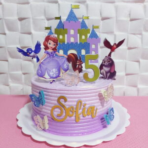 Topo De Bolo Princesa Sofia Novo + 4 Arquivos A Sua Escolha