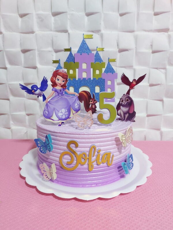 Topo De Bolo Princesa Sofia Novo + 4 Arquivos A Sua Escolha