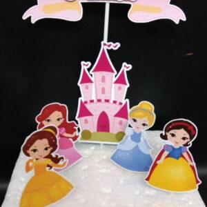 Topo de bolo Princesas Cute - arquivo digital