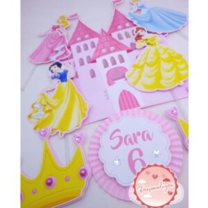 Arquivo Topo de Bolo - Princesas Disney