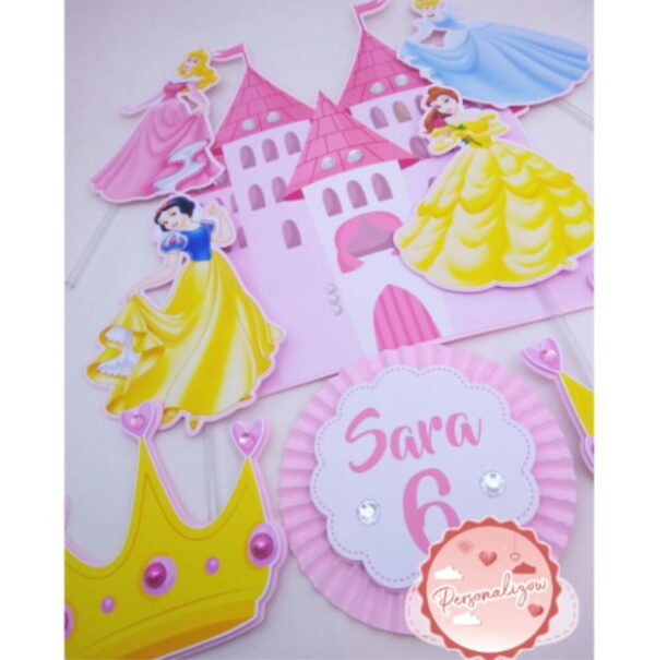 Arquivo Topo de Bolo - Princesas Disney