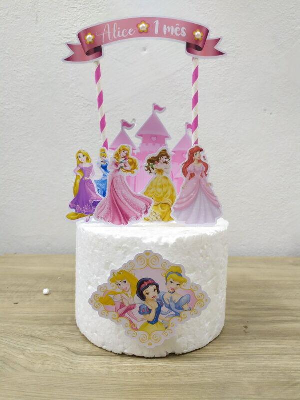 Topo de bolo Princesas