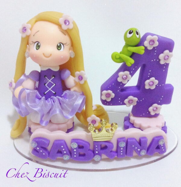 Topo de Bolo Rapunzel - Image 2